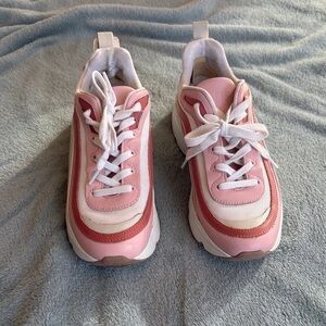MSGM Pink and Cream Women's Sneakers